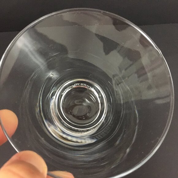 Grand Marnier Martini Liquor Cocktail Glass Etched Base Logo 3.5" - Picture 3 of 6